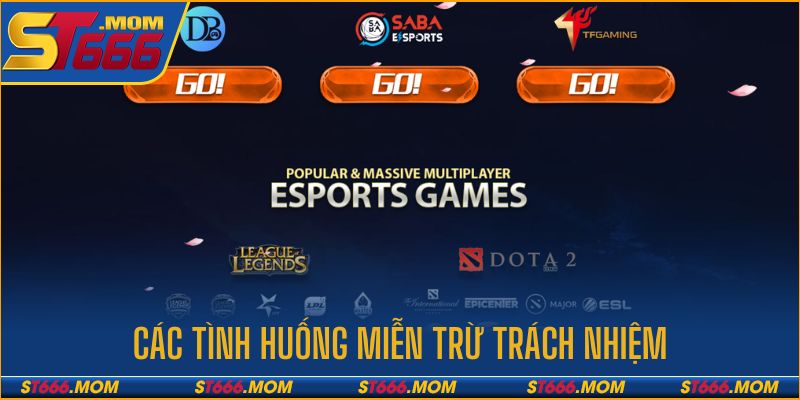 Các tình huống từ chối trách nhiệm của nhà cái